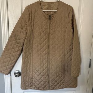 DKNY Women's Quilted Brown Lightweight Jacket